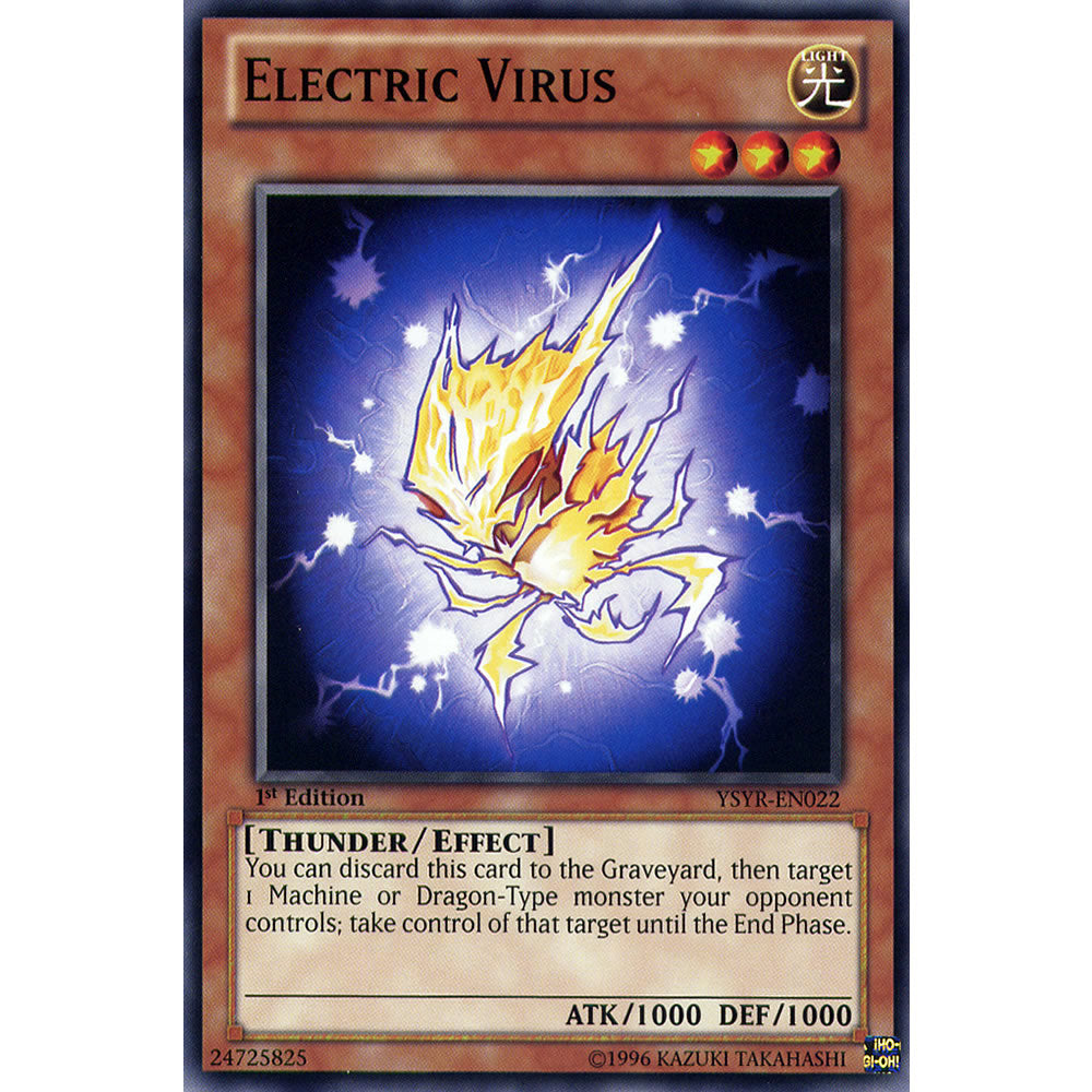 Electric Virus YSYR-EN022 Yu-Gi-Oh! Card from the Yugi Reloaded Set