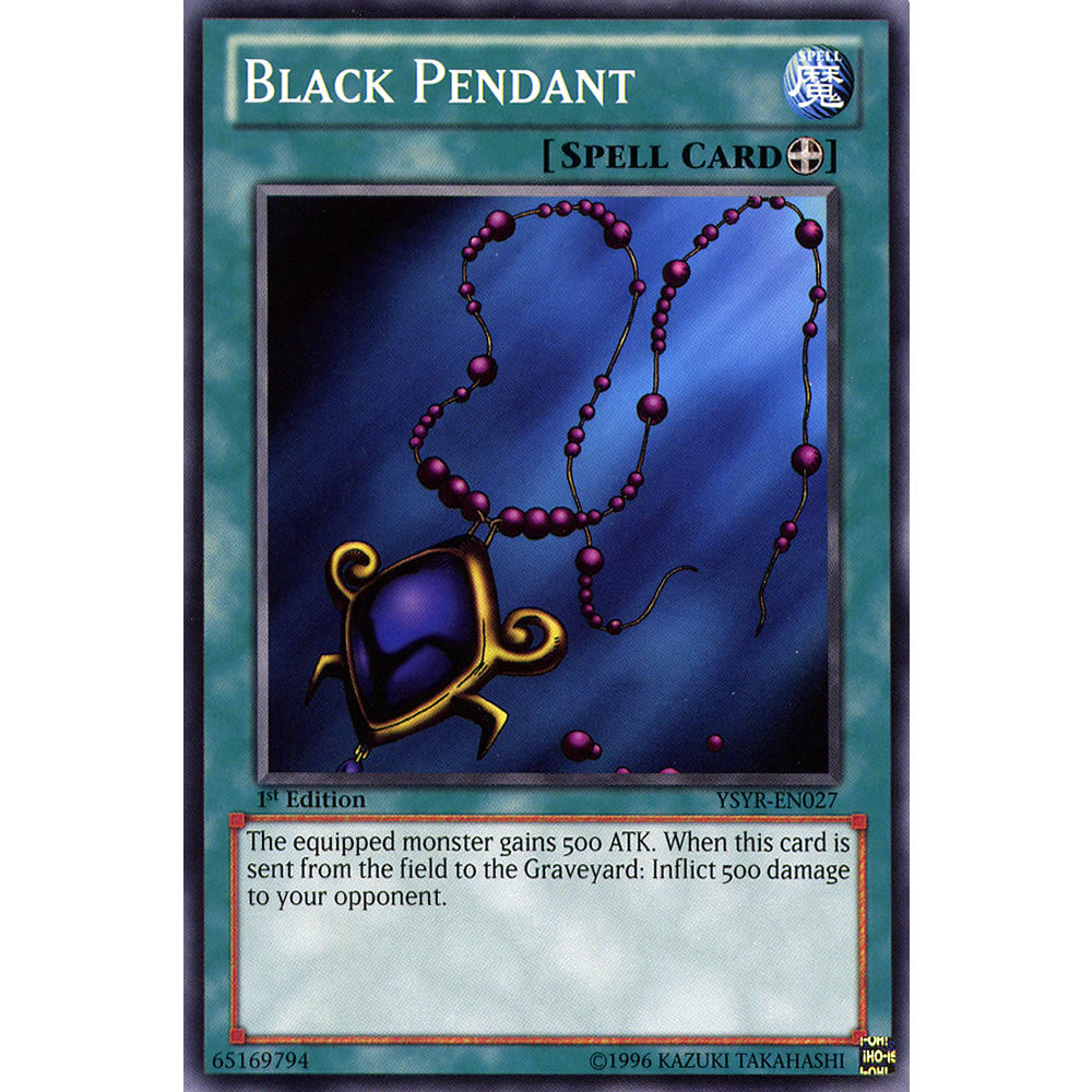 Black Pendant YSYR-EN027 Yu-Gi-Oh! Card from the Yugi Reloaded Set