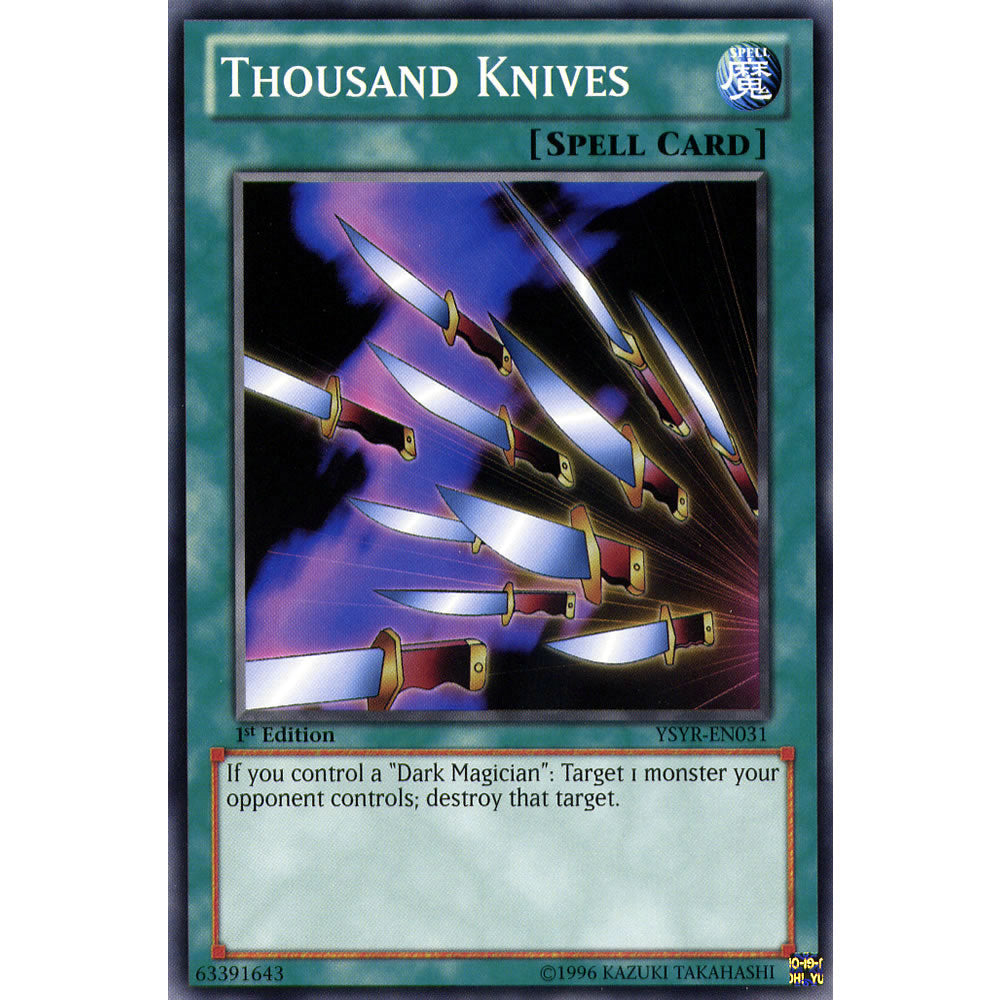 Thousand Knives YSYR-EN031 Yu-Gi-Oh! Card from the Yugi Reloaded Set