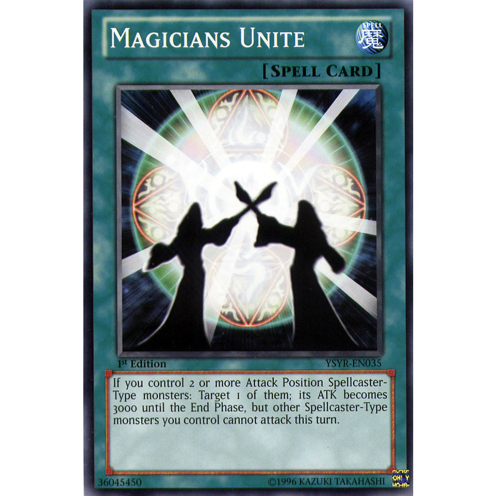 Magicians Unite YSYR-EN035 Yu-Gi-Oh! Card from the Yugi Reloaded Set