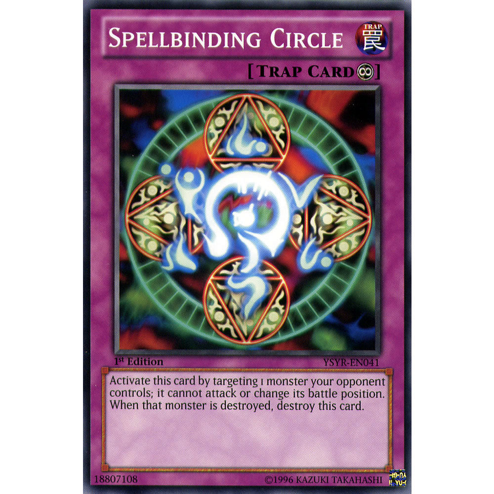 Spellbinding Circle YSYR-EN041 Yu-Gi-Oh! Card from the Yugi Reloaded Set